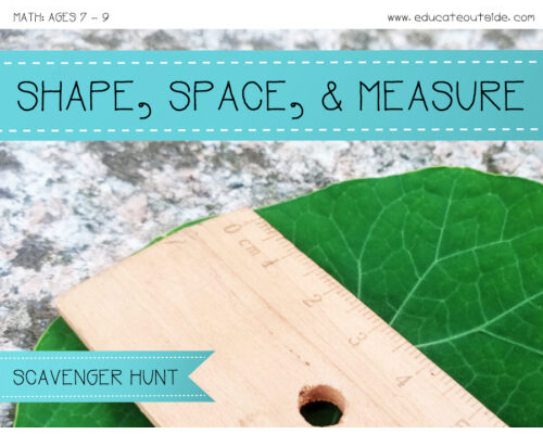 Shape, Space, and Measure Scavenger Hunt