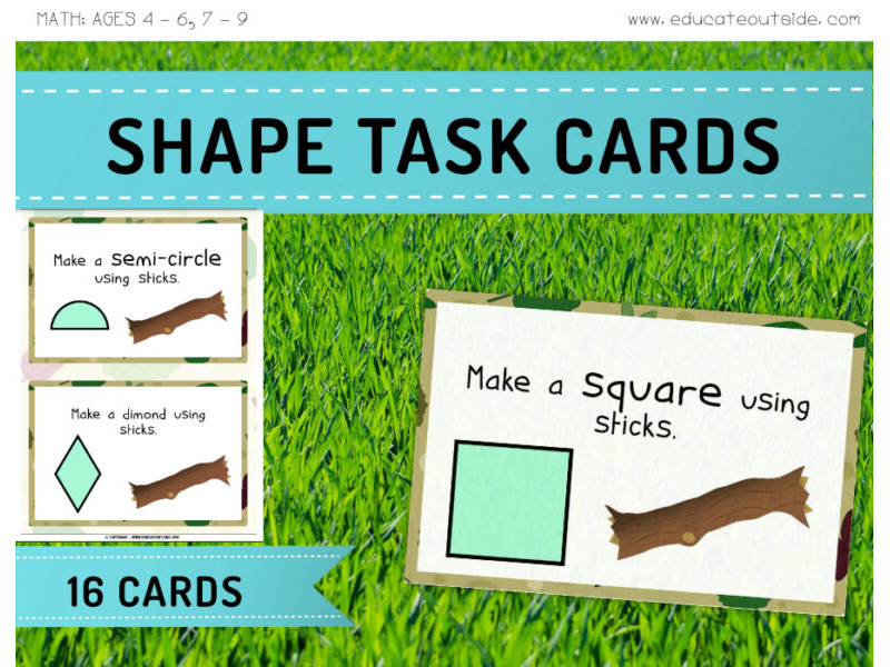 Simple Shapes Task Cards