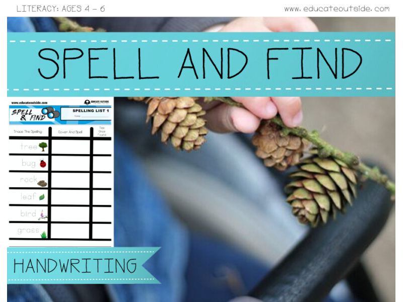 Spell and Find - Outdoor Spelling
