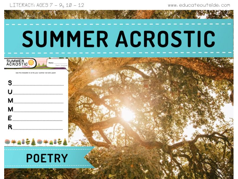 Summer Acrostic Poetry