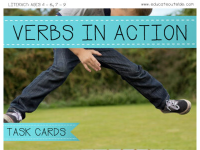 Verbs In Action - Verbs Task Cards